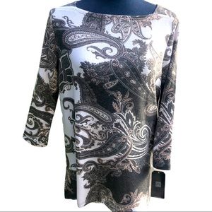 NWT Ciara Sun Woo Boat Neck Tunic